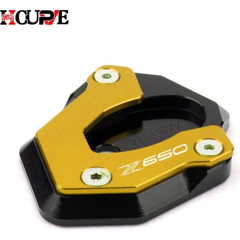 (Z650 Gold) Béquille latérale CNC pour moto, compatible avec KAWASAKI Z650, Z900, Z900RS et Z 650 900 (2017-2023), maxpower (1/4)
