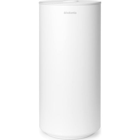 Brabantia Mindset Dispenser Carta Igienica - Spazio per 2 Rotoli - Adatto a Rotoli di Dimensioni - Sistema di Sollevamento - Resistente alla Corrosione - Mineral Fresh White - 30 x 15 x 13.7 cm (1/5)