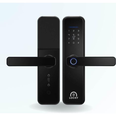 Serrure connectée LOCKY-2 biométrique, code, badge et bluetooth
