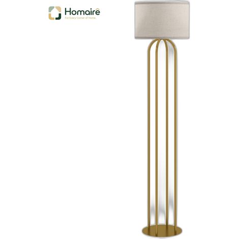 Lampadaire en beige 38 x 38 x 161 cm HOMAIRE (1/5)