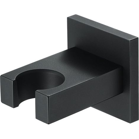 Support de Douche à Main Noir Support de Pommeau de Douche Laiton Support de Tête de Douche Montage Mural Support de Douchette Rectangle Support Douchette