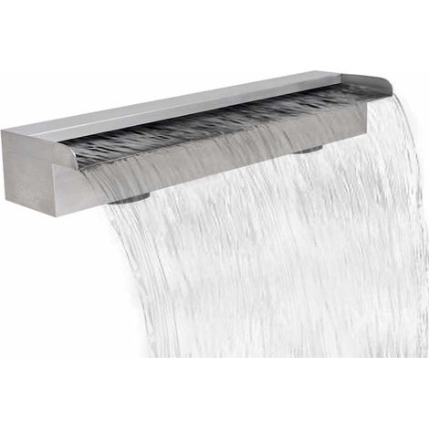 Pool-Wasserfall Fontäne Rechteckig Edelstahl 60 cm (1/5)