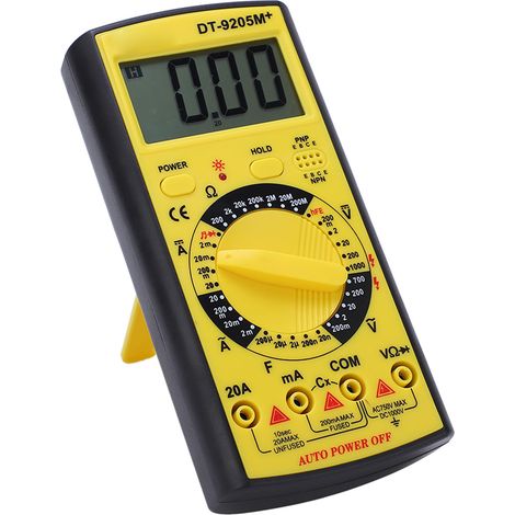 Digitales Multimeter, Voltmeter, Amperemeter, Tester mit automatischer Abschaltfunktion und Speicher für elektrische Arbeiten (1/5)