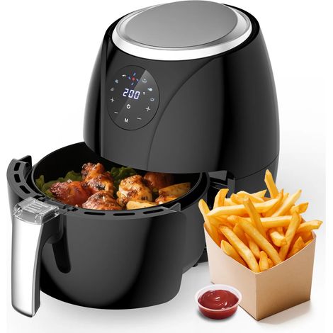 Frittale compatto, frittiera senza olio 3,5 L, 6 programmi
