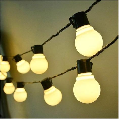 Guirlande solaire LED - Noname - 10m - 40 lumières - Décoration extérieure - Énergie solaire (1/4)