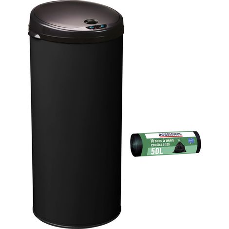 Poubelle de cuisine automatique 45L et 10 sacs poubelle 50L - SENSITIVE ROSSIGNOL (1/5)