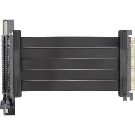 Rechtwinkliges PCIe 4.0 x16-Verlängerungskabel, geschirmt und vergoldet, 26 GB/s, kompatibel mit RTX 3090/3080 Ti/3080 (1/5)