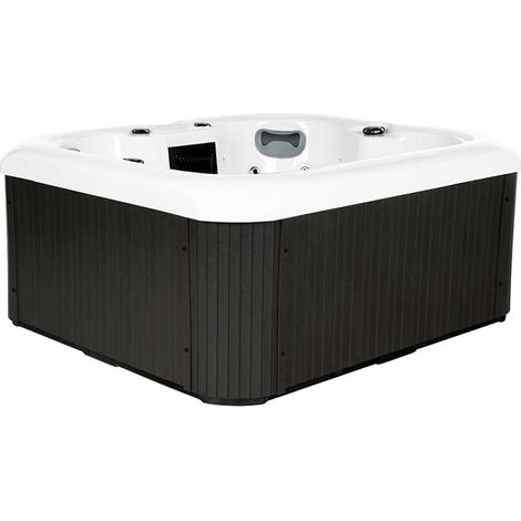 Home Deluxe – Spa rigide extérieur 4 personnes – 19 jets de massage réglables – Dimensions 180 x 160 x 79 cm – Chauffage 3000W – 15 LED lumineuses