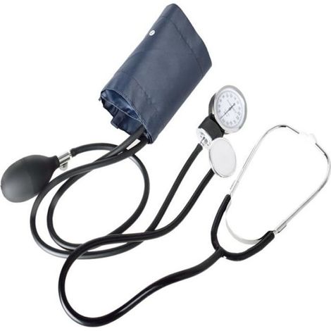 Tensiomètre à domicile - WINOMO - Manuel - Brassard Noir - Stéthoscope Inclus - Précision Professionnelle