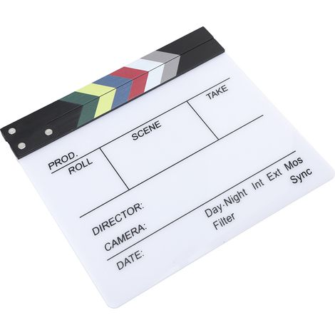 Filmklappe, Regieklappe, Fotorequisite, Dekoration, 30 x 27 cm / 11,81 x 10,63 Zoll (1/5)