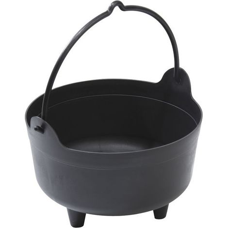 Garland Cauldron Planter with Handle - Black - Large