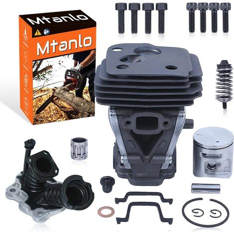 Kit de joints du soufflet d'admission du piston de cylindre 42Mm pour tronçonneuse Husqvarna 445 445E Ii 450 Remarque : Convient au modèle 450 avec une légère réduction de puissance 544119902 (1/5)