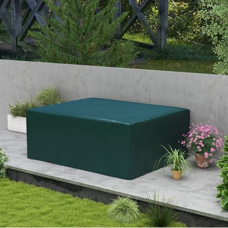 Copertura protettiva per mobili da giardino 235x190x90 cm in PE verde scuro anti-UV – MEUBLIV (1/5)
