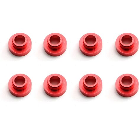 Jeu de 8 rondelles d'entretoise M3 pour servo, en alliage d'aluminium, rondelles fraisées pour voiture télécommandée, bateau, direction, extérieur (1/4)
