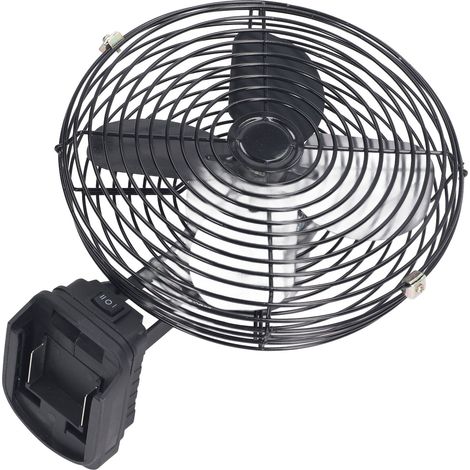30W 8-Zoll-tragbarer, wiederaufladbarer Ventilator, 18V kabelloser Lithium-Akku, Windschutz für Outdoor-Camping, leistungsstarker elektrischer Ventilator mit Kühlschaum. (1/5)