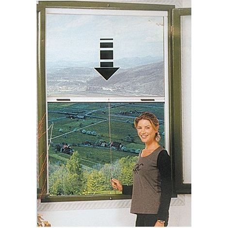 ZANZARIERA SOTTILE VERTICALE 100XH170CM AVORIO AVV
