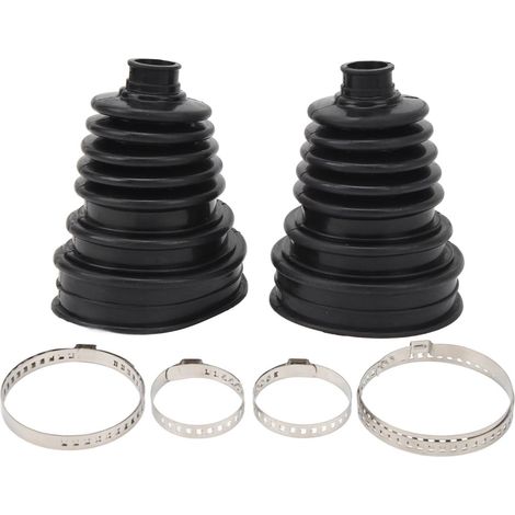 2Pcs Soufflet de Cardan Universel, Vitesse Constante avec 4 Pinces Ensemble Soufflets Joints Homocinétiques Siliconetrès flexibles pour voitures (1/5)