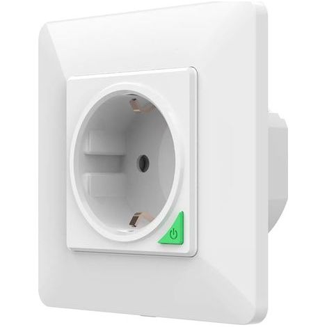 Prise intelligente WIFI, prise murale de contact de protection WLAN 1 pièce encastrée, cadre magnétique de commande vocale à télécommande APP, 16A (1/5)