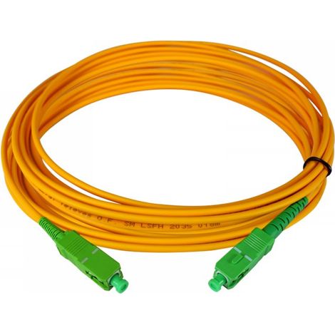 Latiguillo fibra óptica SC/APC monomodo 20m LSFH Euroclase Dca (1/2)