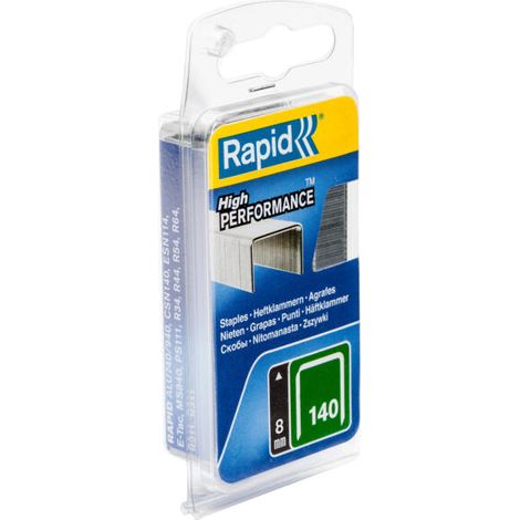Grapas Rapid Modelo 140 Plata 8 mm Paquete 970
