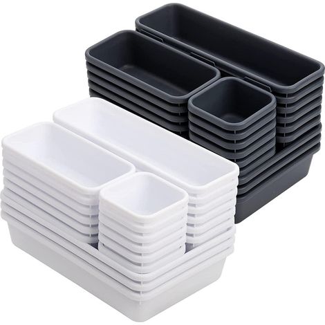 Schubladen Organizer Aufbewahrungsbox Kosmetik Schreibtisch Ordnungssystem (1/5)