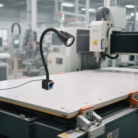 220V 5W LED Arbeitsleuchte Magnetische Basis Arm Licht CNC Maschinenlampe