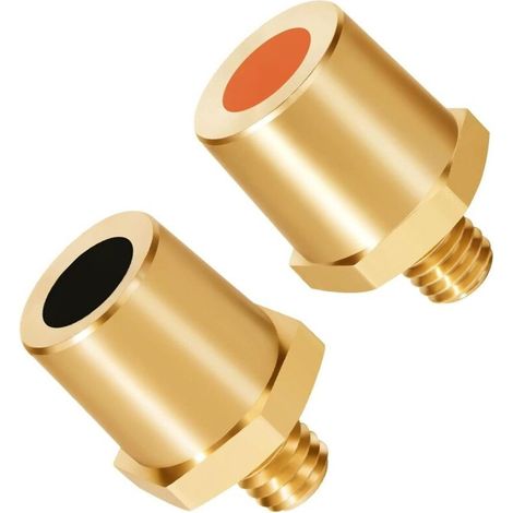 Paire d'adaptateurs de pôle de batterie en laiton, filetage extérieur M8 (1/5)