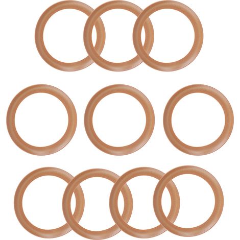 Lot de 10 segments de piston isolés en caoutchouc pour compresseur/cylindre d'air silencieux 1500 W (sans huile) (1/5)