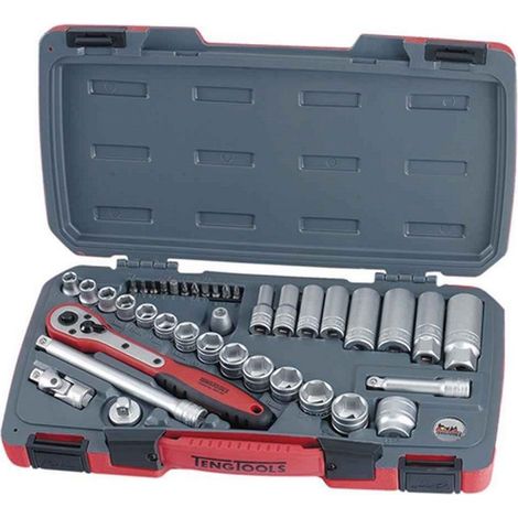 Teng T3839 Socket Set Of 39 Metric 3/8In Drive
