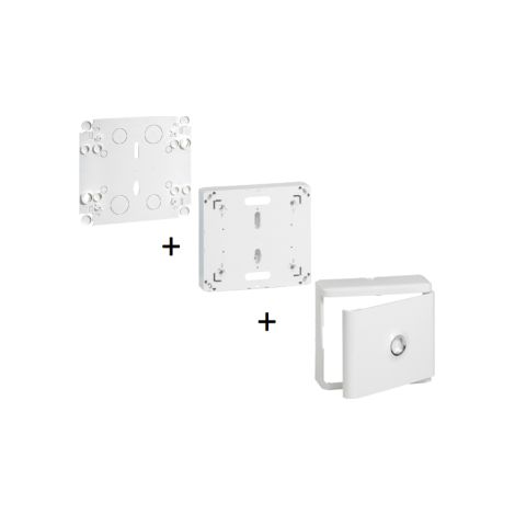 Legrand - Platine Disj. branchement EDF + Habillage 13Modules avec Porte + Plaque de Fond Isolant - Ru00e9f. : 401191+401185+401193 (1/2)