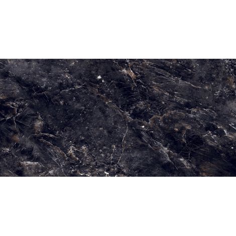 Mexen Rokocha Noir grès émaillé rect. G1, carreau sol-mur 120 x 60 cm, haute brillance - TL205-120-060-01 (1/4)