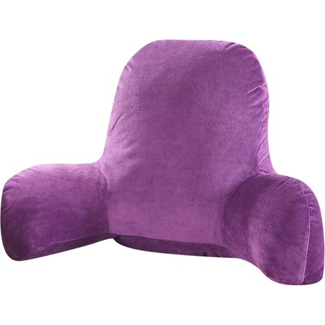 Grand coussin de lecture pour adulte en forme de coin, avec dossier et accoudoirs, offrant un soutien lombaire et un confort exceptionnels. (1/5)