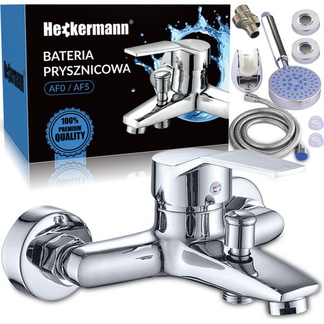 Rubinetto per vasca da bagno a parete Heckermann AF5 color argento