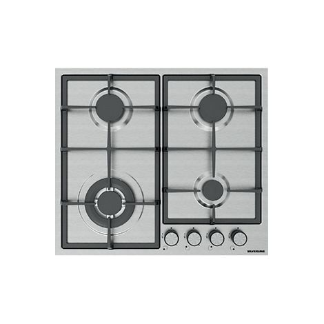 Silverline AS5443X01. Colore del prodotto: Acciaio inox, Posizionamento dell'apparecchio: Da incasso, Dimensione della larghezza del piano cottura: 60 cm. Tipo di controllo: Manopola, Posizione di ...
