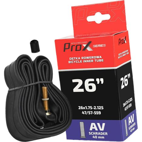 Fahrradschlauch 26x 1,75-2,125 AV 40mm PROX Vollgewinde