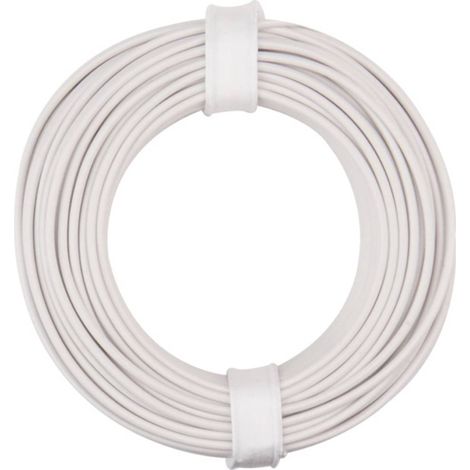 Donau Elektronik 125-015 Cavo per cablaggi 1 x 0.25 mm² Bianco 10 m
