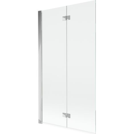 Mexen Mist panel de ducha abatible 2 puertas izquierdo 100 x 150 cm, transparente, cromo - 8A9-100-002-01-00-L (1/5)