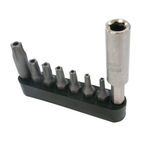 KING TONY - Jeux d'embouts tournevis RESISTORX® Plus - 8 pièces