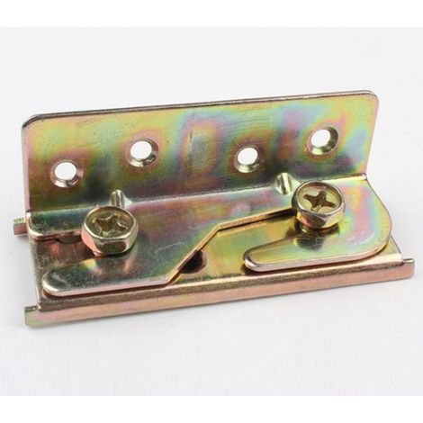 Support De Rail De Lit - Acier Galvanisé - Pour Cadre De Lit En Bois Barrière De Lit Tête De Lit - Lot De 8 (1/5)