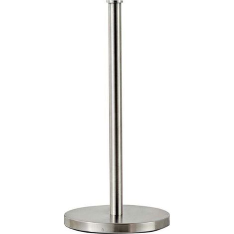 Porte-papier toilette sur pied pour cuisine - Porte-rouleau classique - Avec 3 rouleaux de rechange - Argent brossé (1/4)