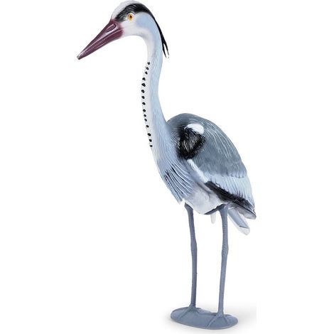 Figura de jardín garza, 72 cm de altura, alta calidad