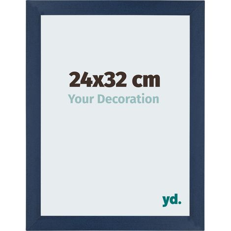 yd. - Cadre photo 24x32 - Bleu Fonce Patine - MDF - Mura (1/5)