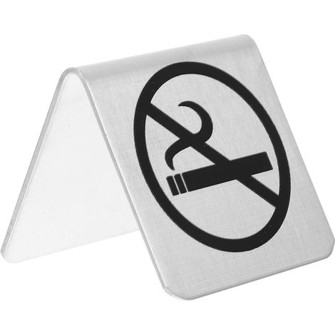 Panneau Rouille Non-fumeur Table Acier Inoxydable de Argenté, Forme Chevalet, Résistant la Facile à Nettoyer et Restaurants et Lieux Publics (1/5)