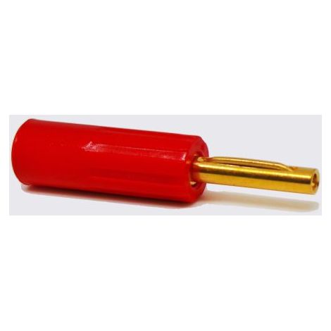 Fiche banane 4 mm RS PRO Rouge Mâle 16A 50V ( Prix pour 1 )