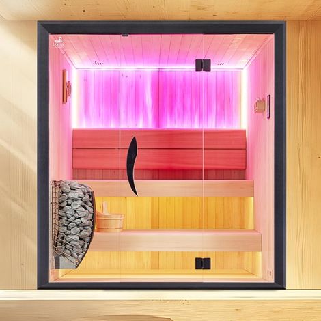 Sauna traditionnel Boreal® CELEST 180 - 4 places - 180x180x210 cm (1/5)