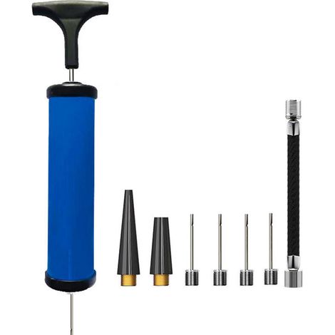 Bardusch-C Pompe à ballon 10 pcs lensemble comprend une aiguille à air métallique une buse et un tube à air plastique et métal gonfleur (1/5)