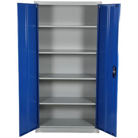 Armadio da officina - 4 ripiani - Blu - 4010571601 (1/4)