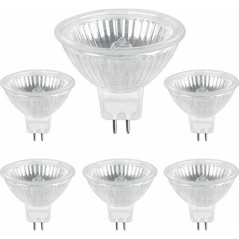 Ampoule Halogene GU5.3 35W 12V, Ampoule Spot Halogène MR16, pack de 6 (1/5)