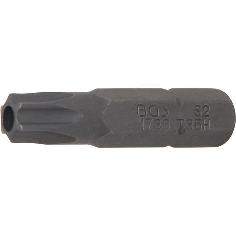 BGS  Bit  attacco  esagonale  esterno  6,3  mm  (1/4")  profilo  a  T  (per  Torx)  con  foro  T35  -  4736
