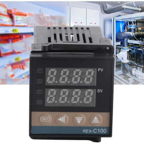 BERM® 220V Temperaturregler REX-C100FK02-MDA: Intelligenter Temperaturregler mit hochpräzisem, einstellbarem Temperaturschalter (1/5)